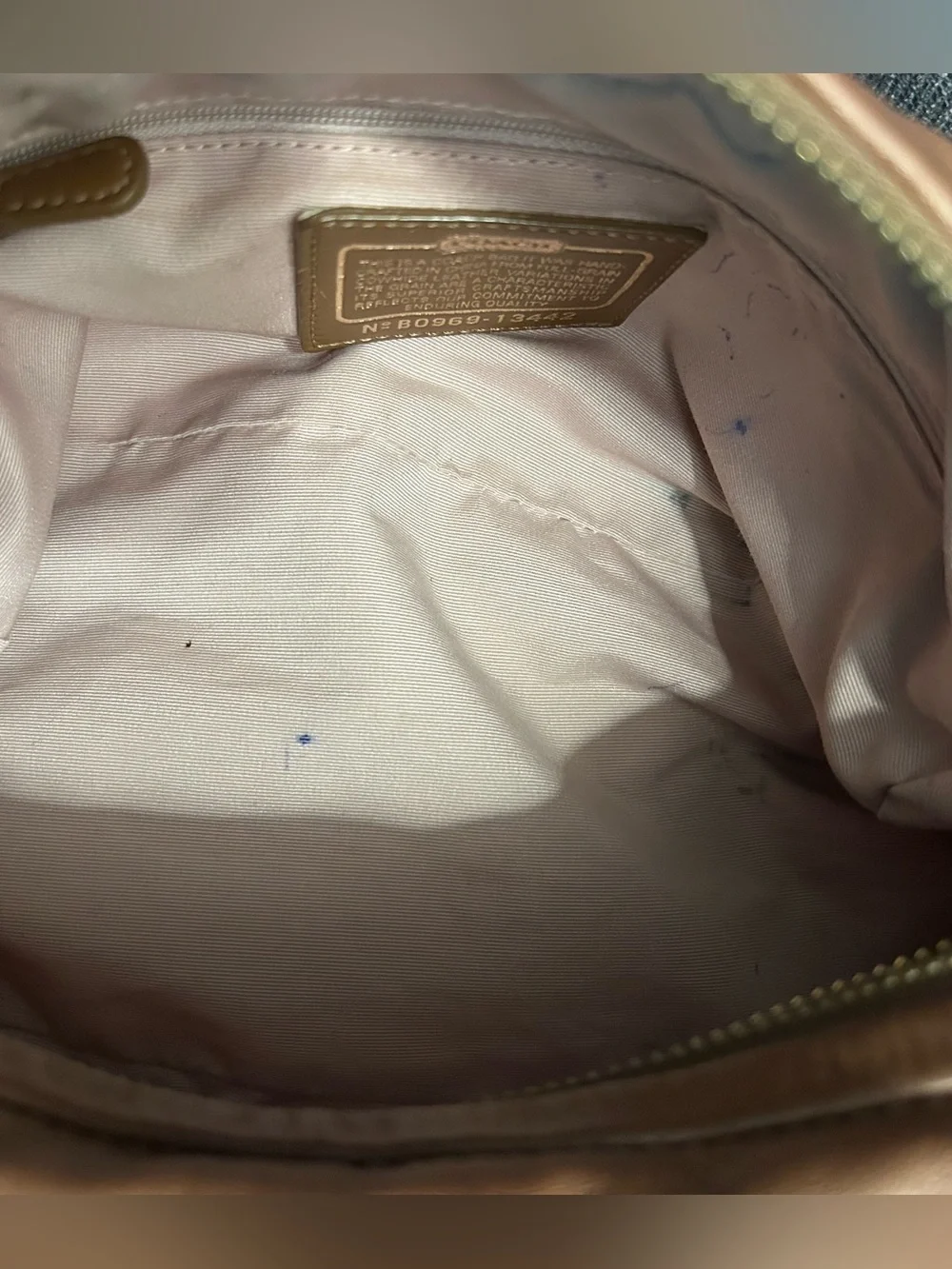 Coach Parker Soho Leather Hobo Bag Pearlized Copper Y2K Slouchy Shoulder (13442)